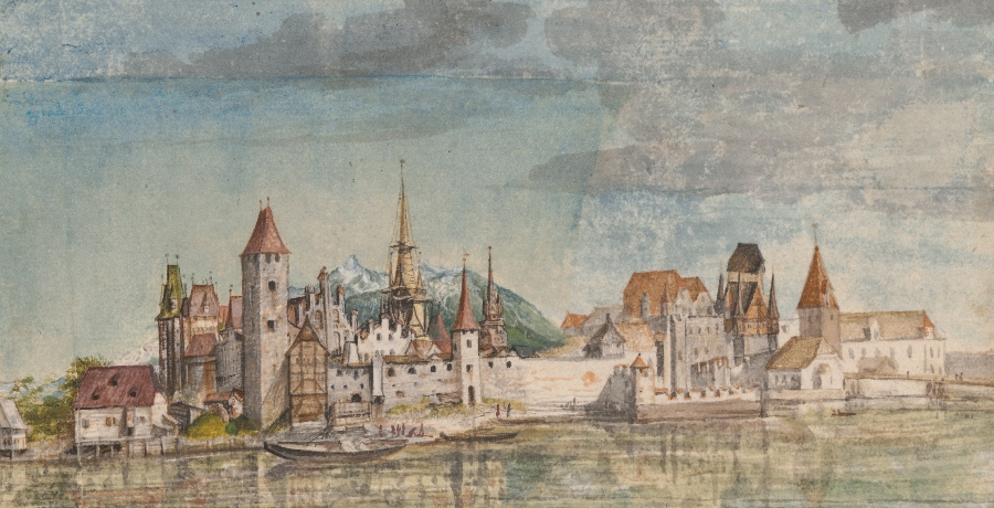 Albrecht Dürer, Innsbruck von Norden, ©Albertina, Wien
